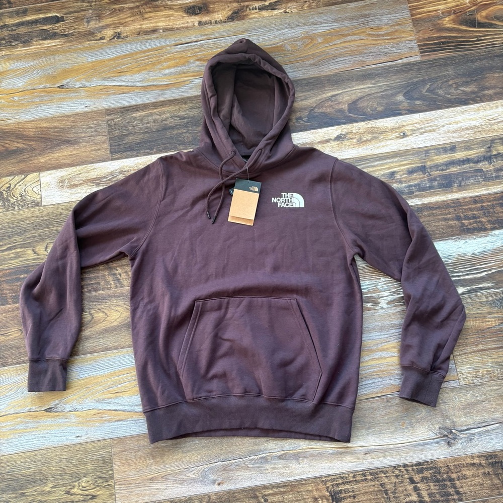 The North Face Men's Box NSE Pullover Hoodie Coal Brown Monogram Sz M